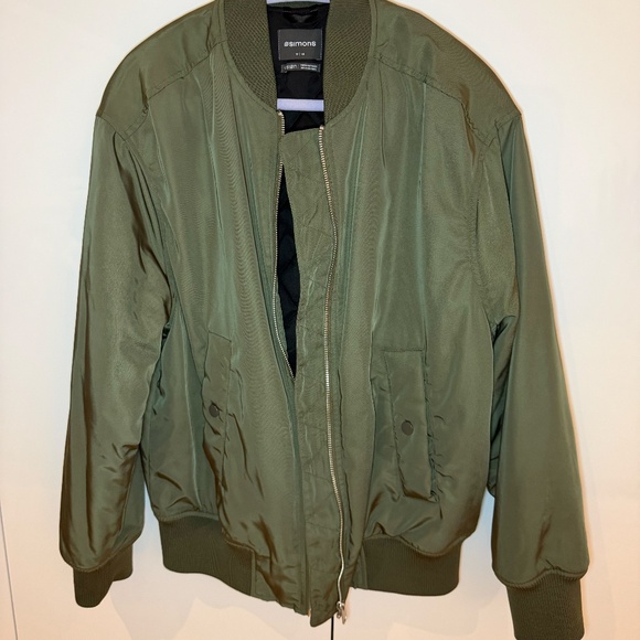 Simons Green Oversized Bomber Jacket XS – Premium Nylon, Designer-Inspired - Picture 1 of 4